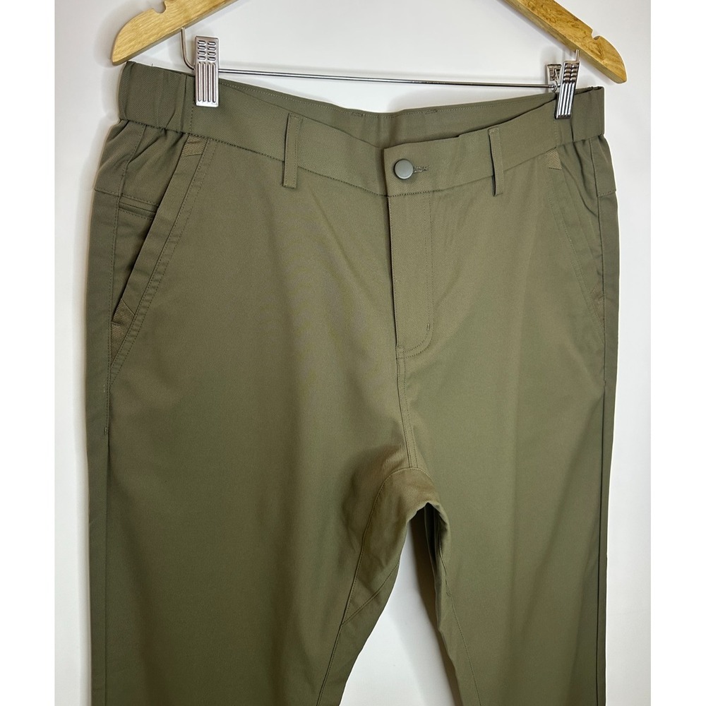Jack Archer Jetsetter Tech Pants 34 x 30 Olive Green Travel Performance Stretch - Picture 3 of 11